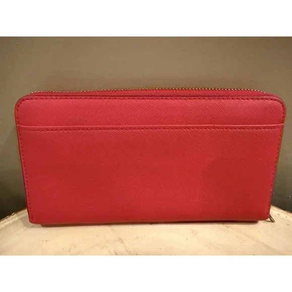 Kate Spade New York Laurel Way Neda Zip Around‎ Wallet in Deep Red MSRP $189 - Picture 4 of 11